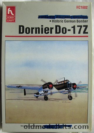 Hobby Craft 1/48 Dornier Do-17Z Flying Pencil - German Luftwaffe or Finland, HC1602 plastic model kit